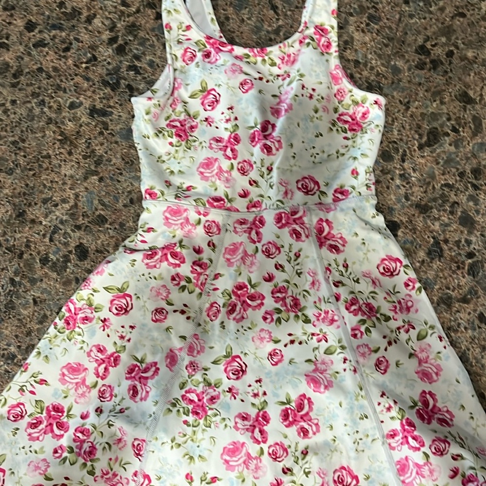 Sweet honey girls rose dress tennis tumble skort size 10